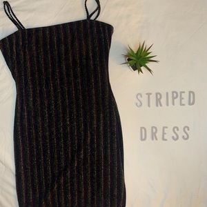 Body on Striped Sparkly Dress